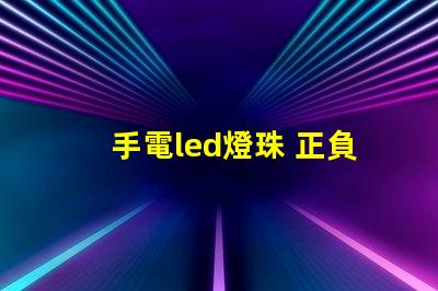 手電led燈珠 正負